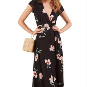 NWT Reformatjon Carina MIDI Wrap Dress